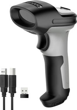 inateck  2D Wireless Barcode-Scanner Bluetooth®, WiFi 2D Imager Black, Gray Hand-Scanner USB, Bluetooth®, Funk 2.4 GHz