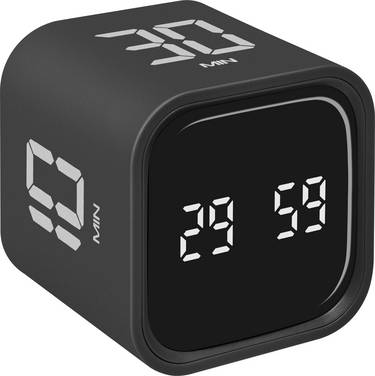 TFA Dostmann Digitaler Timer und Stoppuhr MINI CUBE Timer Schwarz digital