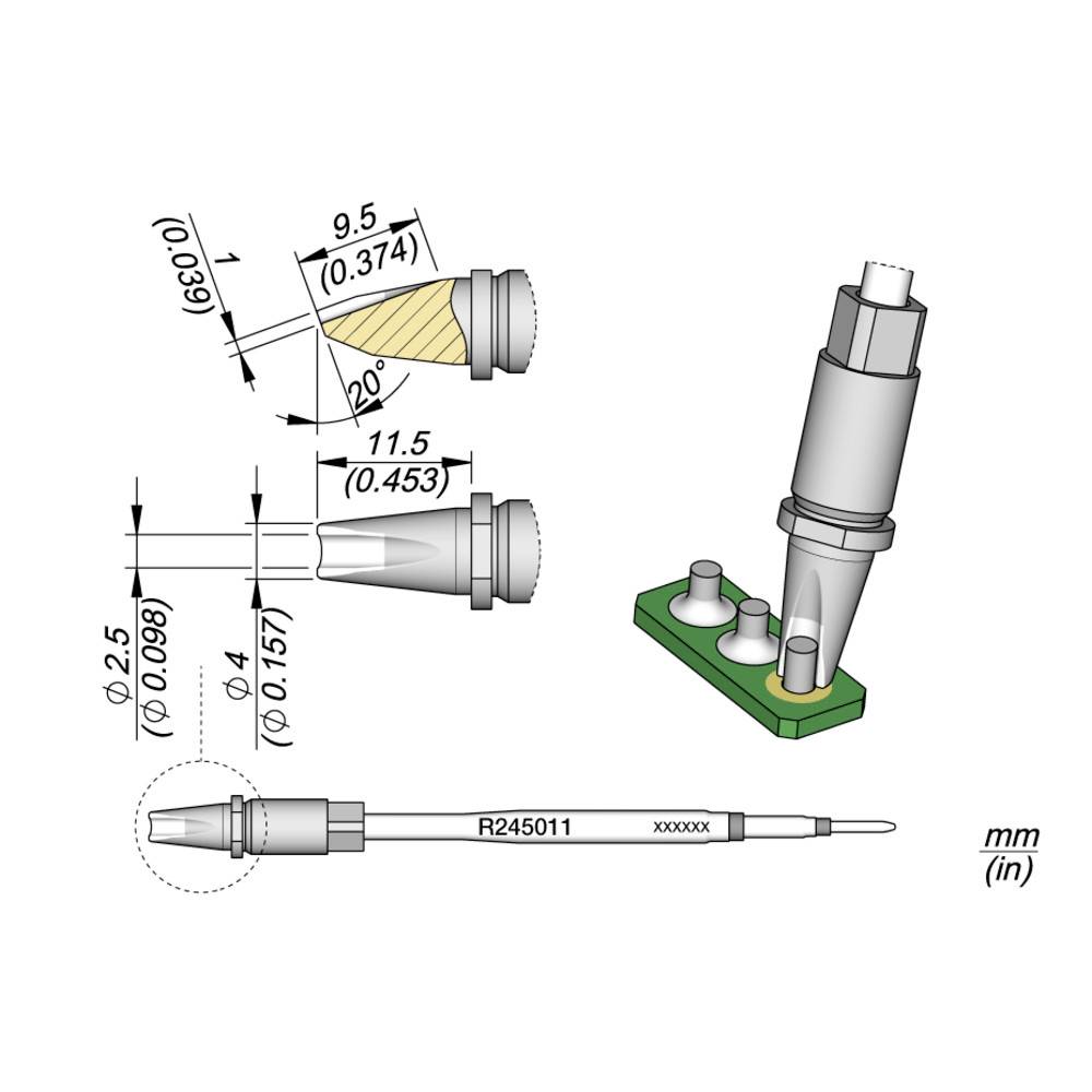JBC Tools R245011 Lötspitze Sonderform Inhalt 1 St.