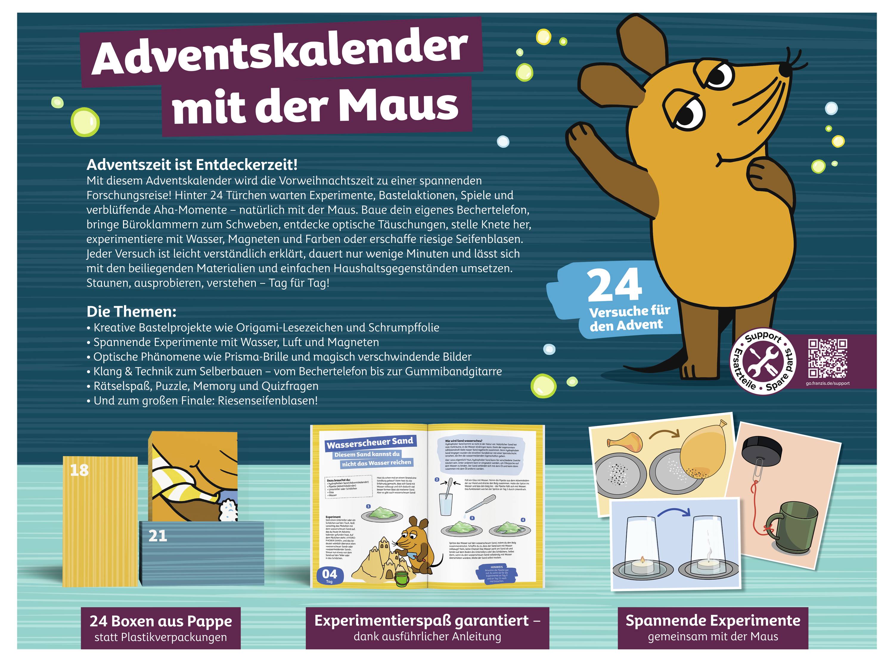 Franzis Experimente Adventskalender Altersklasse ab 7 Jahre-2
