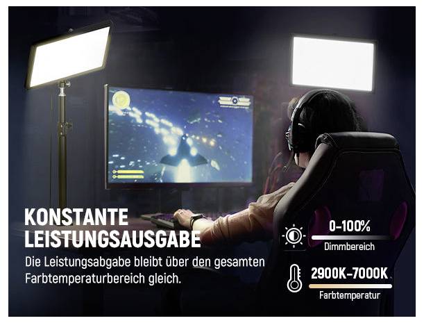 Neewer GL25B LED Videoleuchte Anzahl LEDs=176 Bi-Color-3