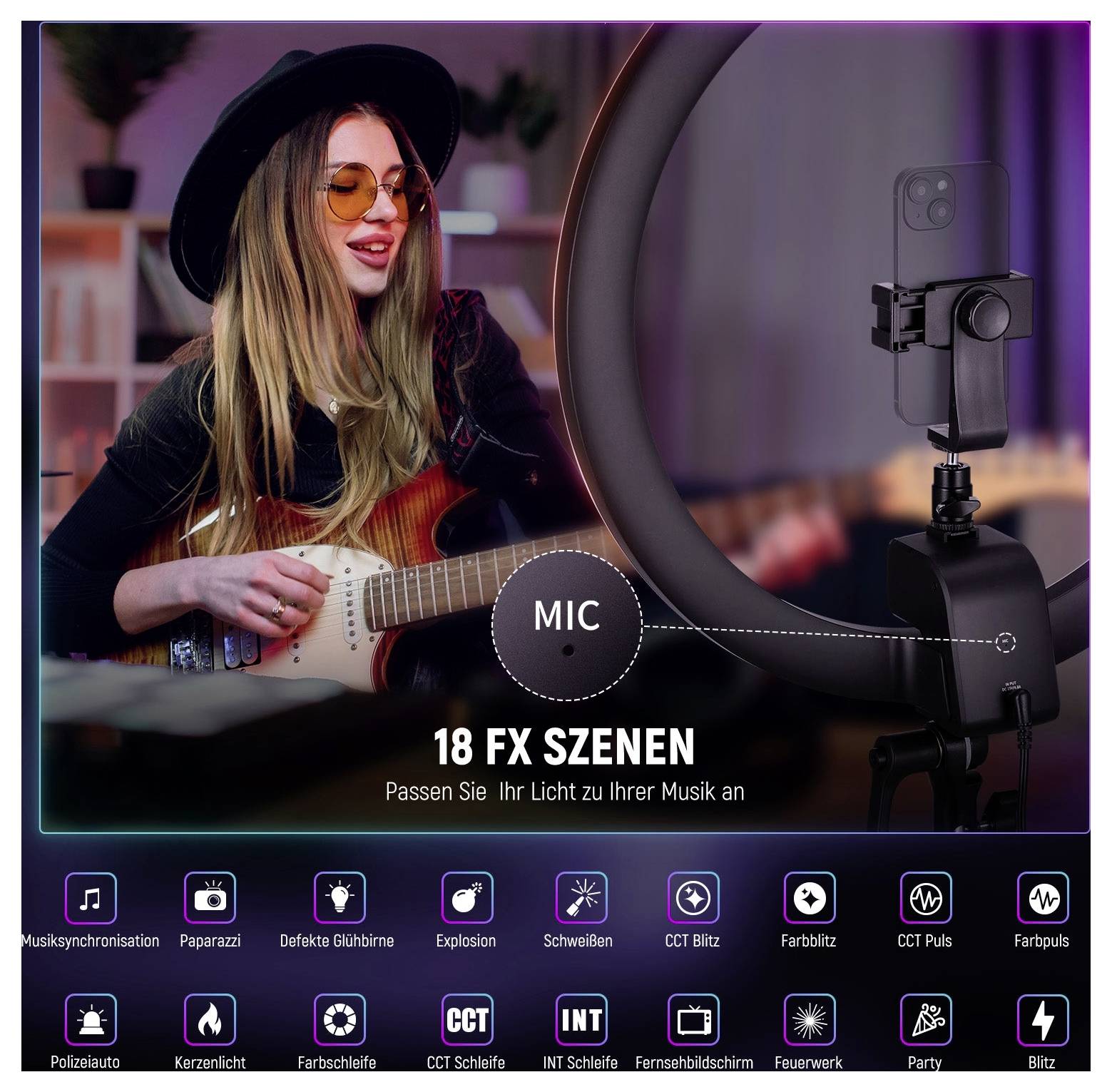 Neewer LED Ringleuchte Anzahl LEDs=864 Bi-Color-3