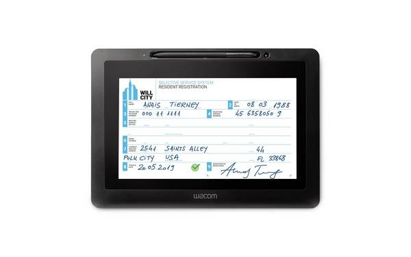 Wacom DTU-1031AX USB Unterschriften-Pad Schwarz