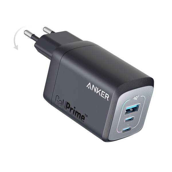 Anker ANKER Prime Charger 67W 2C1A Ladeadapter 67 W  Fast Charge Schwarz Innenbereich