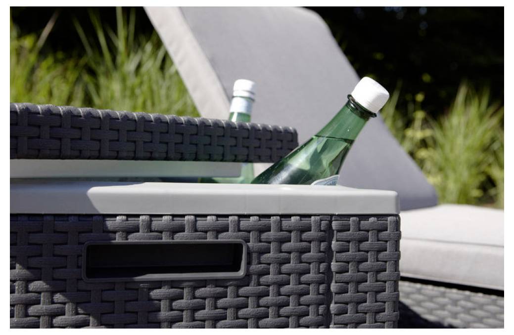 Allibert ICE-Cube Kühlbox graph. Kühlbox Grau-4