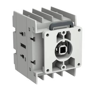 Grauer Industrie-Stromstecker mit geripptem Kühlkörpergehäuse und quadratischer Buchsenöffnung, dargestellt auf weißem Hintergrund.
