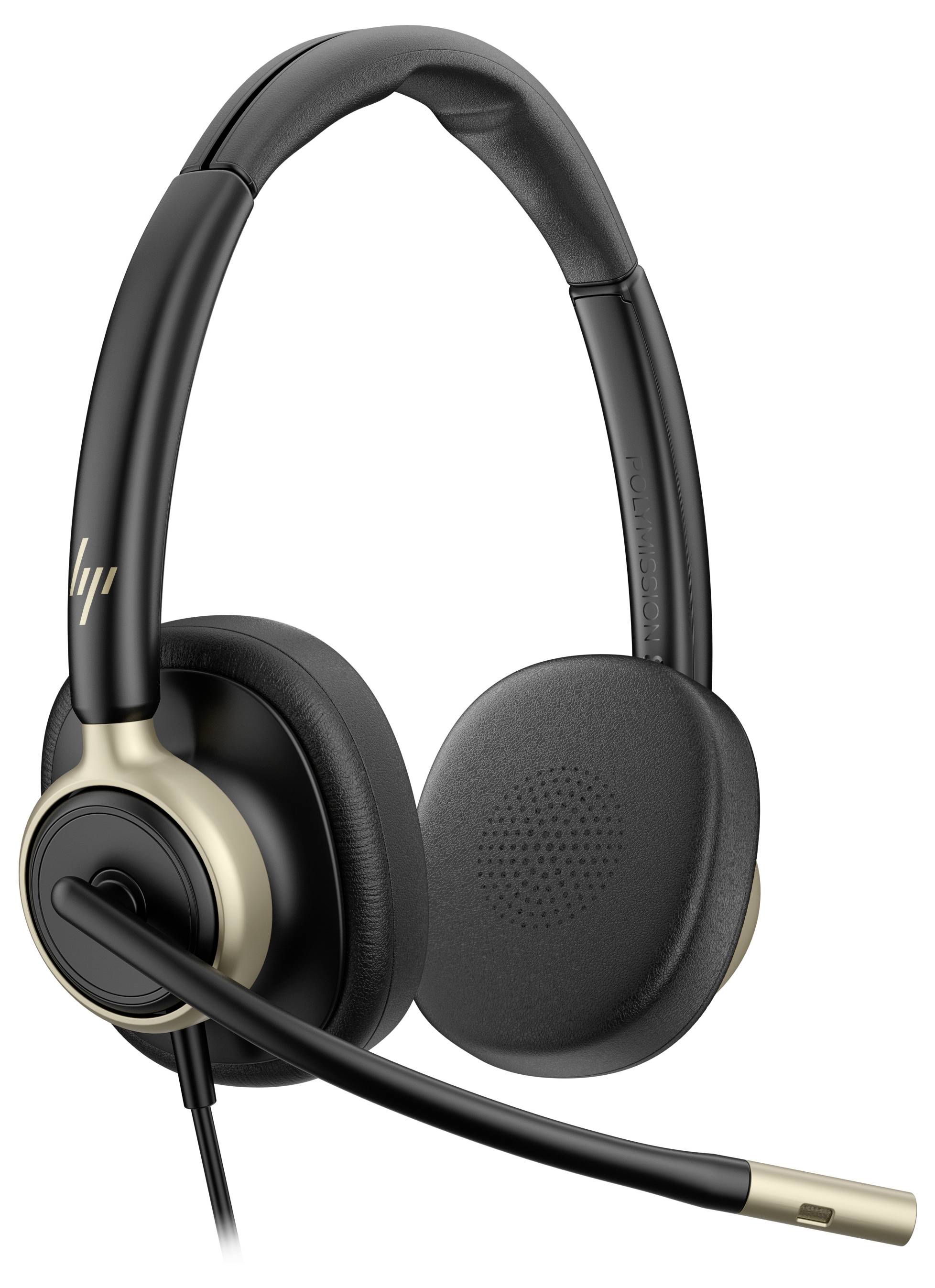 HP Poly HP Poly Mission 825 USB Wired Headset On Ear Headset Schwarz-1