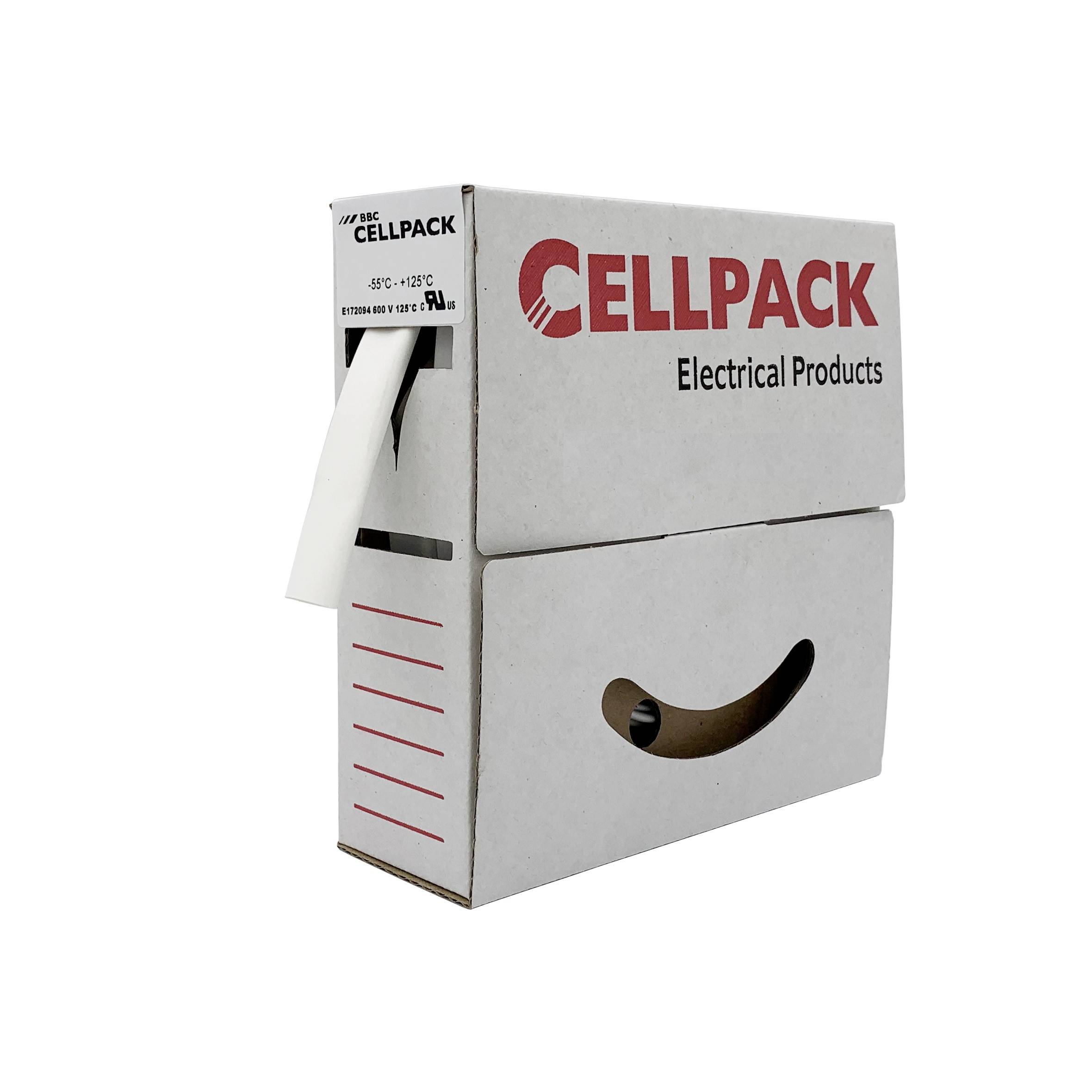 CellPack 127032 Schrumpfschlauch ohne Kleber Weiß 1.6 mm 0.8 mm Schrumpfrate:2:1 15 m-0