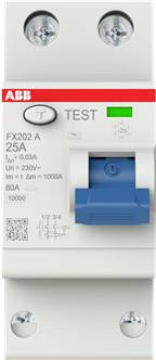 ABB 2CSF202165R1250 FX202 A-25/0.03 FI-Schutzschalter 25 A 0.03 A 230 V/AC-0