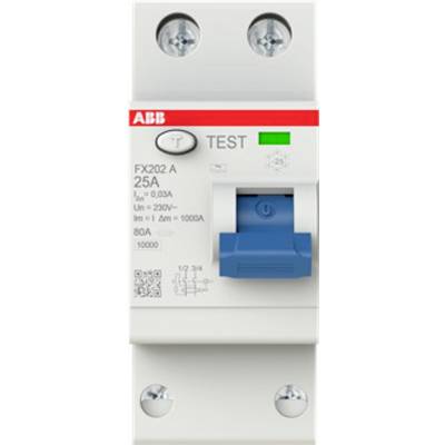 ABB 2CSF202165R1250 FX202 A-25/0.03 FI-Schutzschalter 25 A 0.03 A 230 V/AC-0