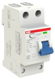 ABB 2CSF202165R1250 FX202 A-25/0.03 FI-Schutzschalter 25 A 0.03 A 230 V/AC-2