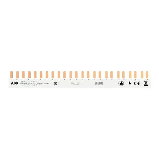 ABB 2CDL210180R1024 Phasenschiene 1P+N, 24Pins, 10qmm PSX1/24N Phasenschiene Grau 10 mm² 63 A 1 St.-0