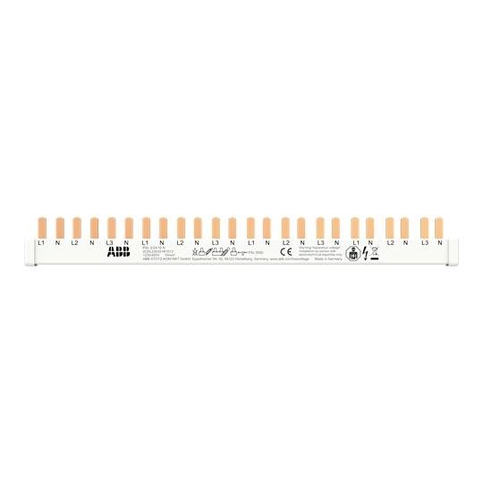 ABB 2CDL230331R1012 Phasenschiene 3Ph, 24Pins 10qmm PSc 3/24/10 N Phasenschiene 10 mm² 63 A 1 St.-0