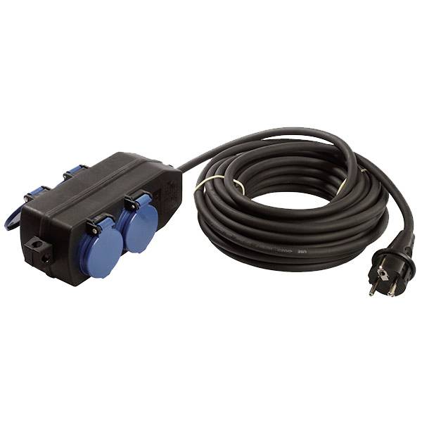 Bachmann 349.044 Steckdosenleiste  Schwarz  1 St.