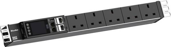 Bachmann BM0024219 Steckdosenleiste 19 Zoll  Aluminium GB-Stecker 1 St.