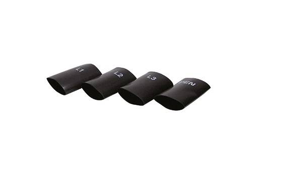 CellPack 193872 Schrumpfschlauch-Set Schwarz 40 mm 12 mm Schrumpfrate:3:1 1 Set-0