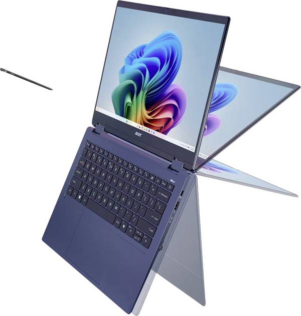 Acer Chromebook Swift Spin 14 AI 35.6 cm (14 Zoll) WUXGA X2E-78-100 16 GB RAM 512 GB SSD Deutsch, QWERTZ Qualcomm Blau NX.W0KEG.001