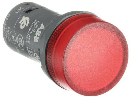 ABB CL2-523R Meldeleuchte mit LED-Element, rund, hoch Rot 230 V/AC 1 St. Piece-3