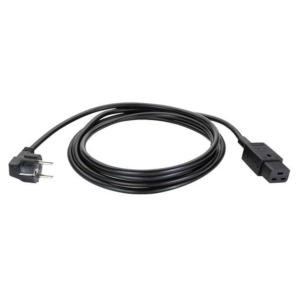 Bachmann 352.174 Kaltgeräte, Strom Anschlusskabel  Schwarz 2 m PVC-Mantel, mit Schutzleiter