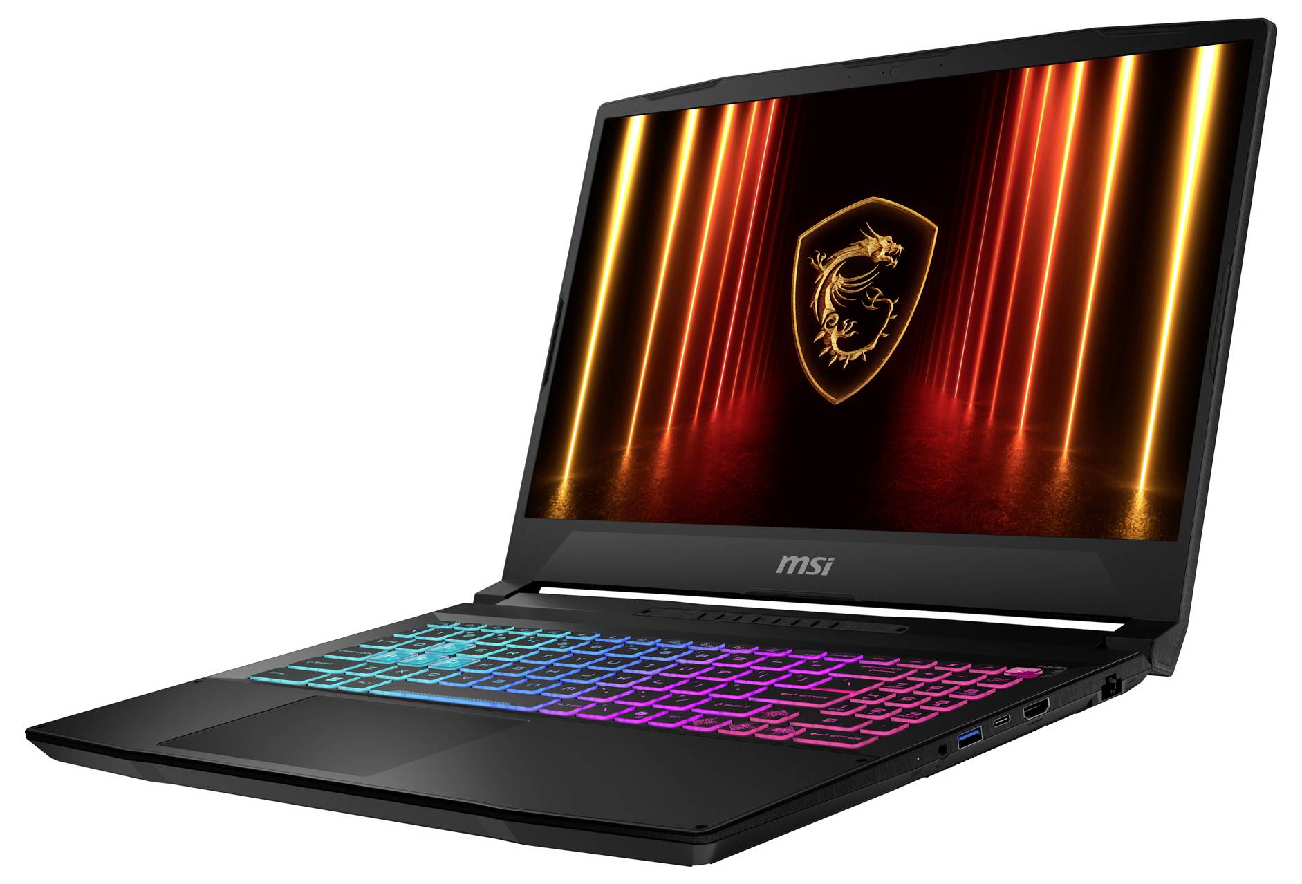 MSI Gaming Notebook 39.6 cm (15.6 Zoll) Full HD Intel® Core™ i7 i7-14650HX 8 GB RAM 512 GB SSD Deutsch, QWERTZ Intel Int-1