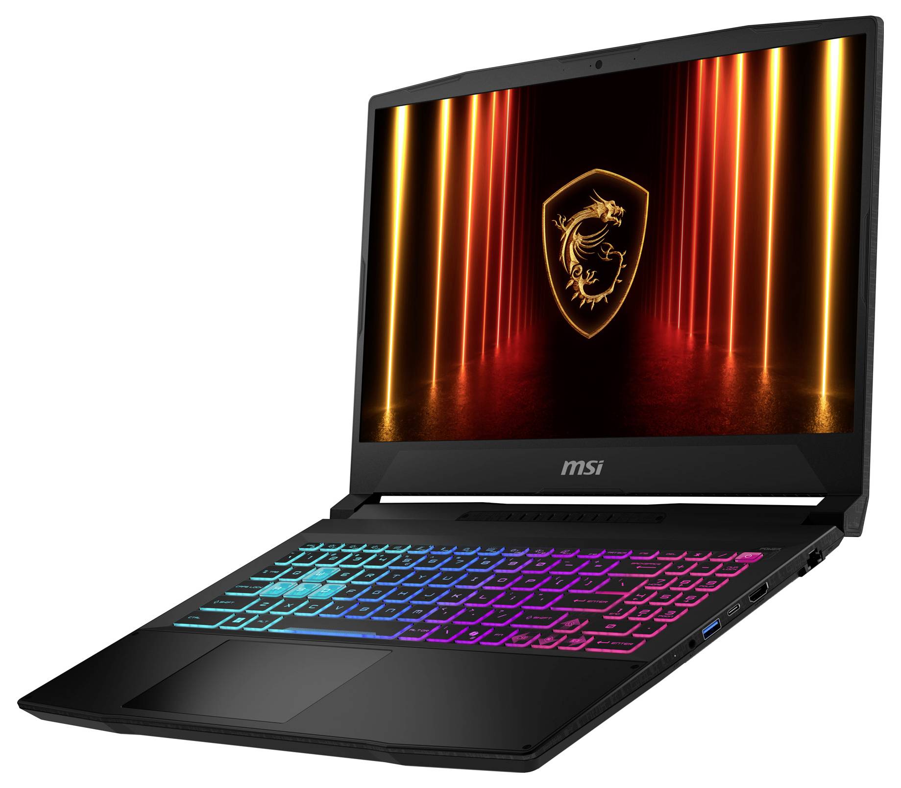 MSI Gaming Notebook 39.6 cm (15.6 Zoll) Full HD Intel® Core™ i7 i7-14650HX 8 GB RAM 512 GB SSD Deutsch, QWERTZ Intel Int-7
