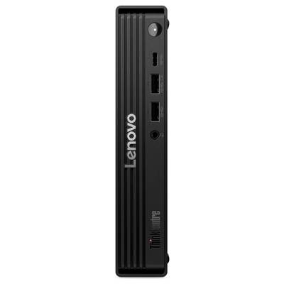 Lenovo ThinkCentre Tiny Desktop-Frontblende mit Powertaste, zwei USB-Anschlüssen und Audiobuchse.