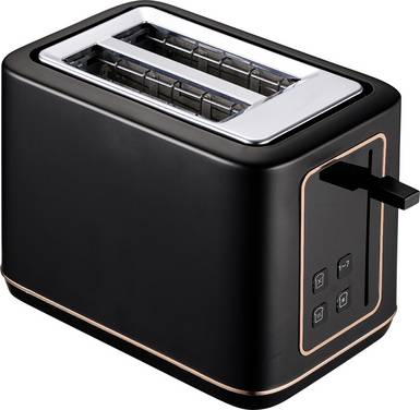 BerlingerHaus  Toaster mit Display, Toastfunktion Schwarz, Rosa