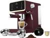 BerlingerHaus Espressomaschine Bordeaux 950 W E.S.E. Pad kompatibel, Display, mit Tassenwärmer