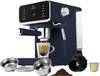 BerlingerHaus Espressomaschine Dunkel-Blau (matt) 950 W E.S.E. Pad kompatibel, Display, mit Tassenwärmer