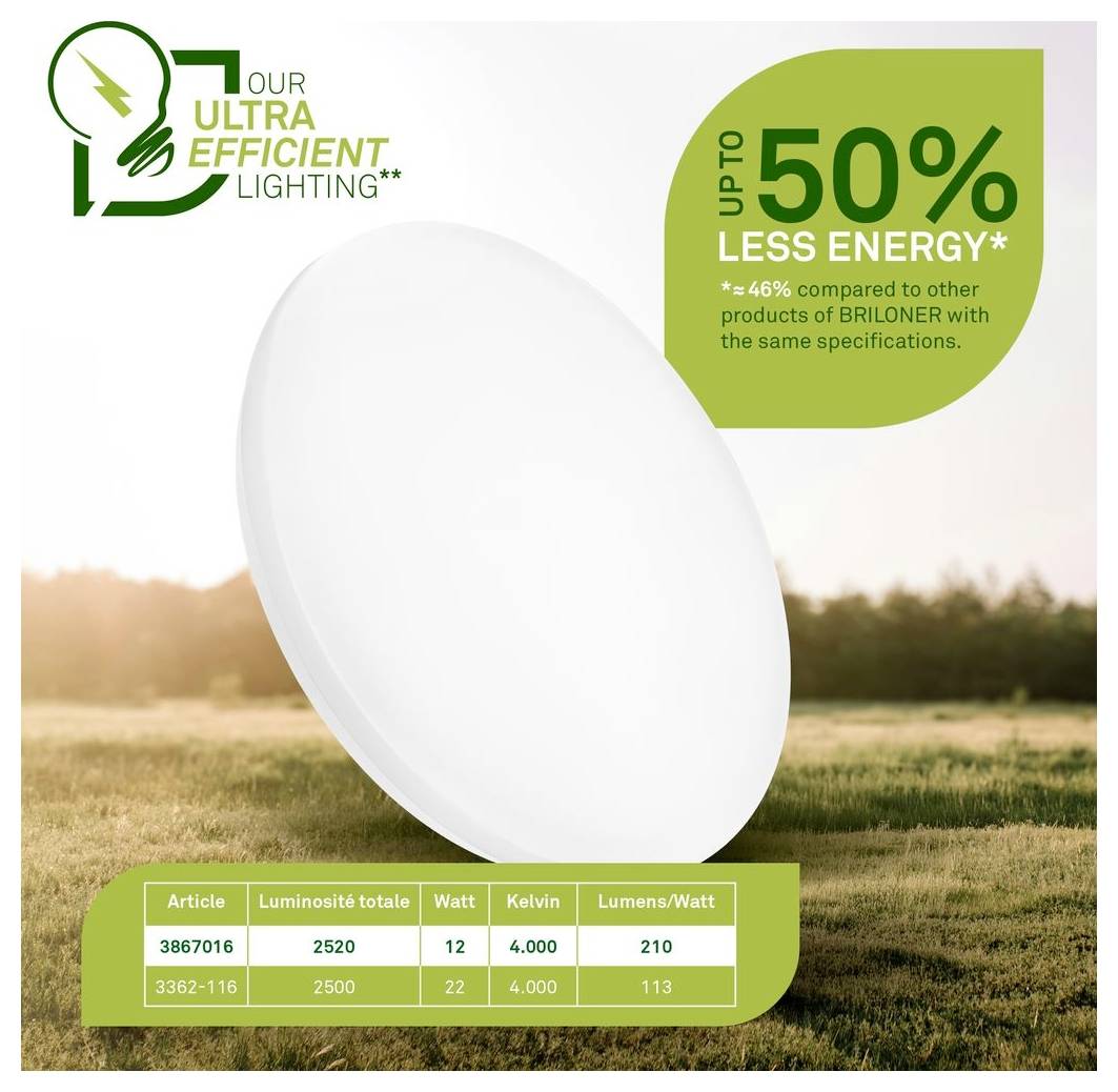 Briloner 3867016 Elipso Deckenleuchte LED EEK: A (A - G) 12 W Weiß-15