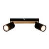 Briloner TIB 2172024 Deckenstrahler LED GU10 9 W Schwarz, Holz
