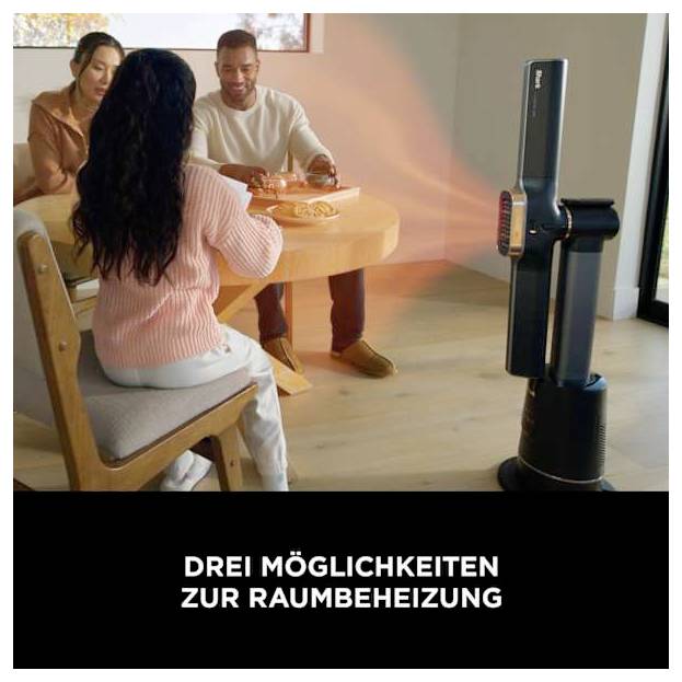 Shark Shark TH200EU Turboblade Standventilator 2200 W Anthrazit, Gold Oszillierend, mit Fernbedienung, mit Heizfunktion-8