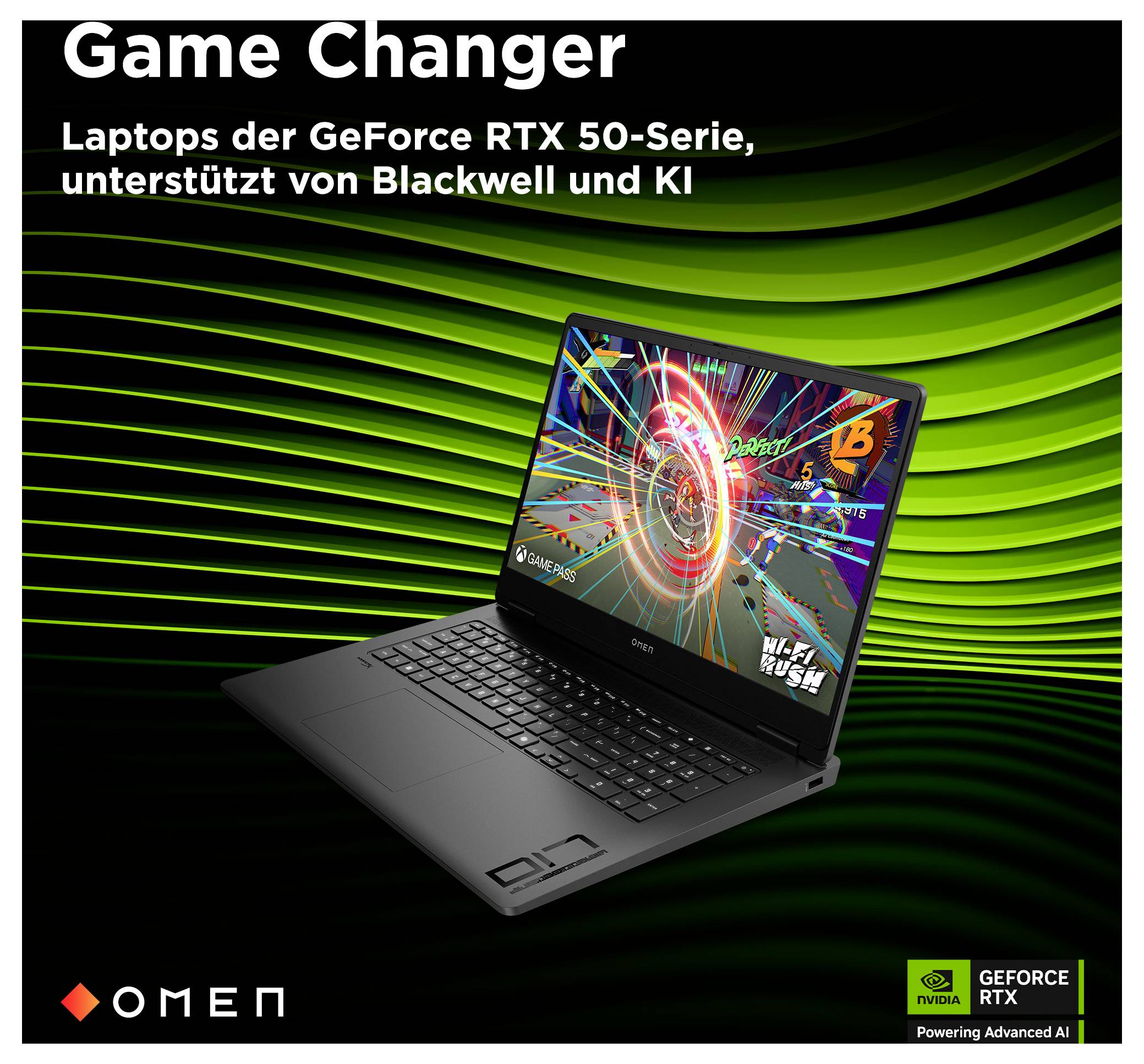HP Gaming Notebook 43.9 cm (17.3 Zoll) AMD Ryzen AI 7 350 8 GB RAM 1 TB SSD Deutsch, QWERTZ NVIDIA GeForce RTX 5070 GDDR-7