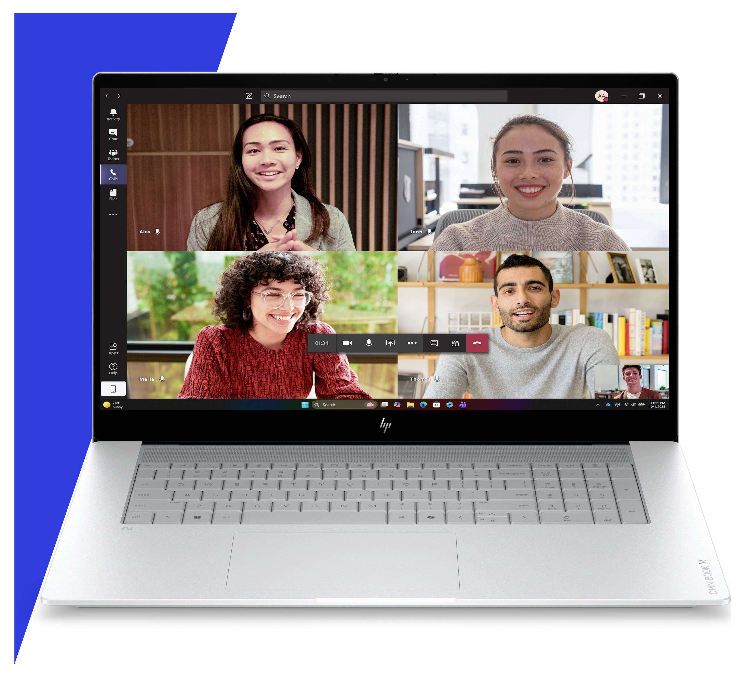 HP Notebook 43.9 cm (17.3 Zoll) Full HD 16 GB RAM 1 TB SSD Deutsch, QWERTZ Intel Intel-Grafik Silber DH9F4EA-34