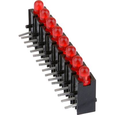 Mentor Mehrfach LED-Anzeige 2632.8380 LED-Baustein 39.56 mm Grün 3 mm 20 mA 2.2 V S=8-Fach, RM=5,08-0