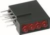 Mentor Mehrfach LED-Anzeige D.2400Y LED-Baustein 15.1 mm Gelb 3 mm 17 mcd 20 mA 2.1 V R=4-Fach, RM=2,54