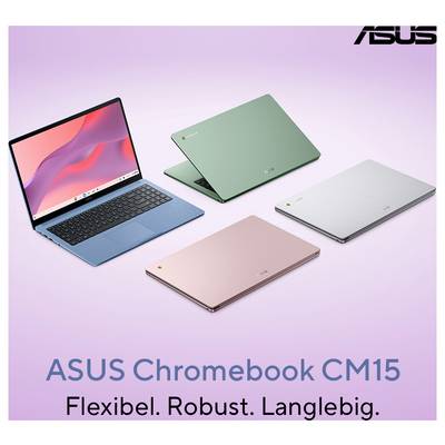 Asus Chromebook 39.6 cm (15.6 Zoll) Full HD Kompanio 540 4 GB RAM Deutsch, QWERTZ Blau 90CB0AF1-M002E0-7