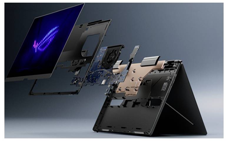 Asus Gaming Notebook 40.6 cm (16 Zoll) 3K 386H 12 GB RAM 2 TB SSD Deutsch, QWERTZ Intel Intel-Grafik NVIDIA GeForce RTX -11