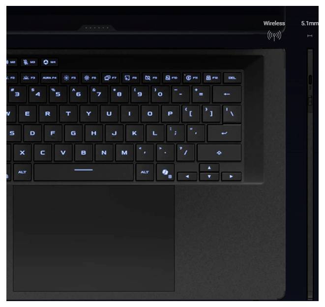 Asus Gaming Notebook 40.6 cm (16 Zoll) 3K 386H 12 GB RAM 2 TB SSD Deutsch, QWERTZ Intel Intel-Grafik NVIDIA GeForce RTX -12