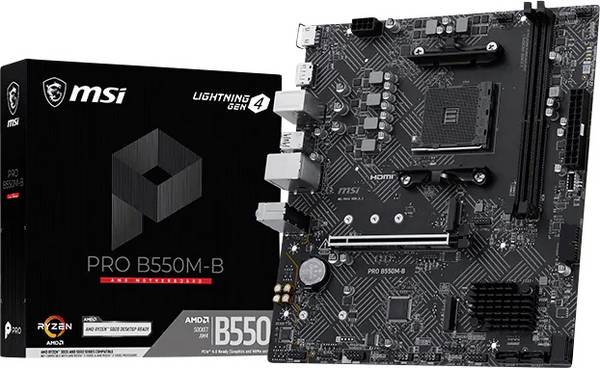 MSI MSI B550M-B Mainboard Sockel (PC) AMD® AM4 Formfaktor (Details) Micro-ATX Mainboard-Chipsatz AMD® B550