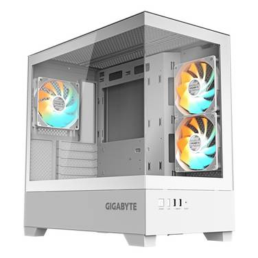 Gigabyte C201 Panoramic ICE Midi-Tower PC-Gehäuse Weiß