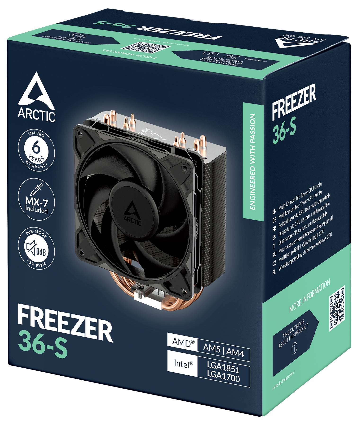 Arctic ARCTIC Kühler Freezer 36-S Chipsatz-Kühler mit Lüfter-6