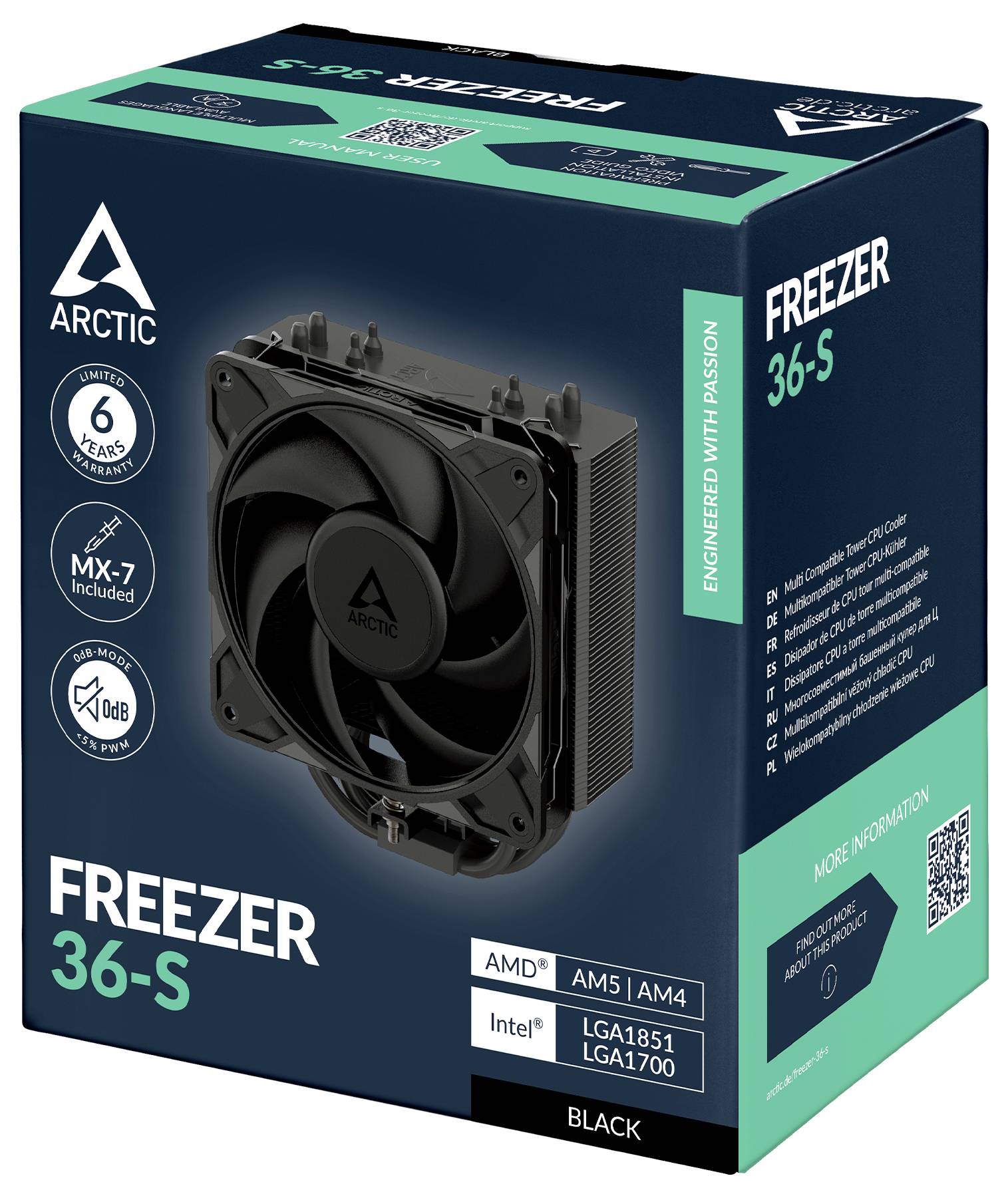 Arctic ARCTIC Kühler Freezer 36-S (Black) Chipsatz-Kühler mit Lüfter-6