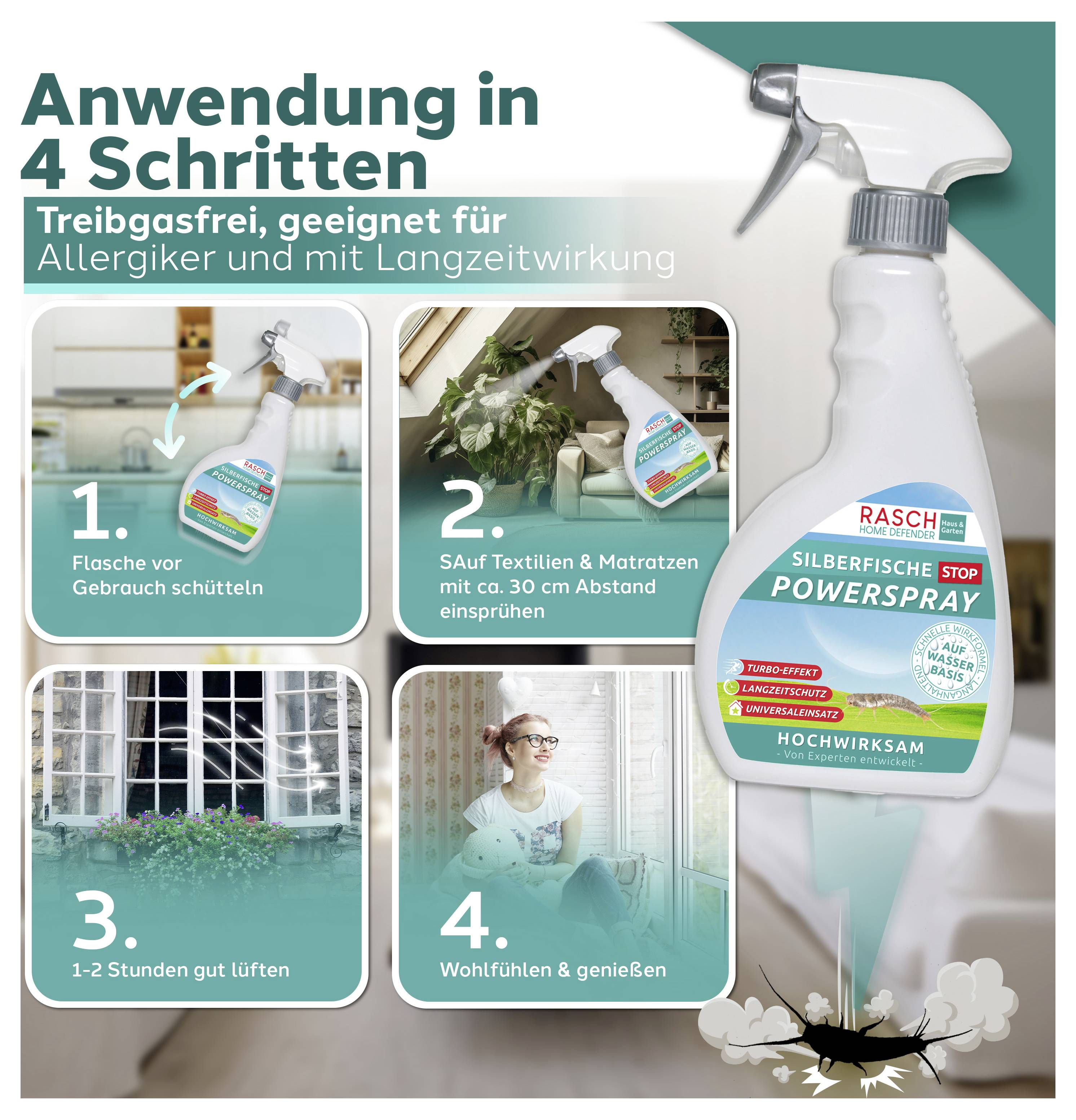 Silva Silberfische Insektenspr. 1109S Insektenschutz-Spray Abwehrstoff 1 St.-3
