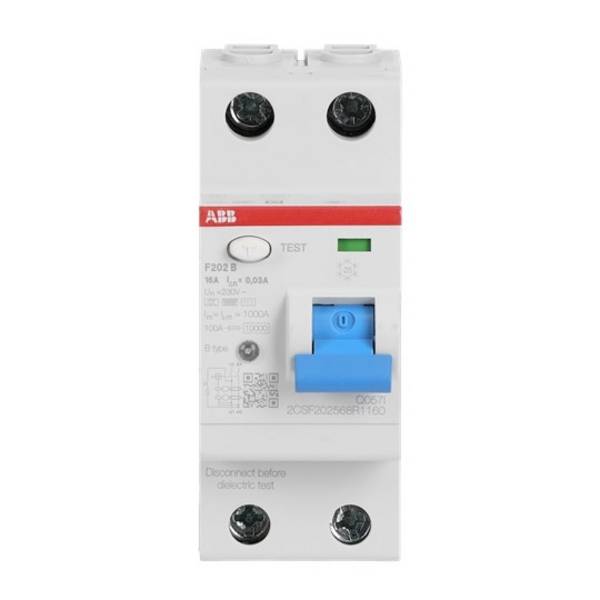 ABB 2CSF202568R1160 F202B-16/0,03-2TE FI-Schutzschalter 16 A 0.03 A 230 V/AC
