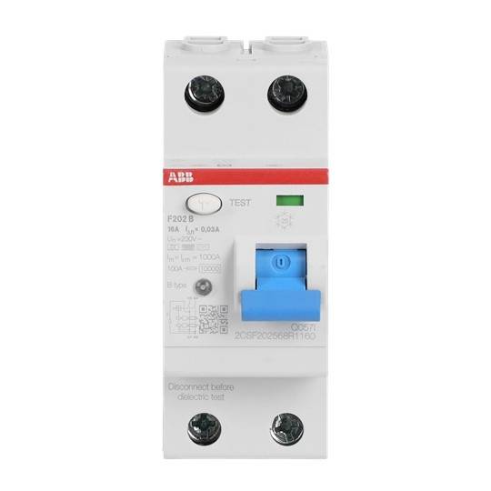 ABB 2CSF202568R1160 F202B-16/0,03-2TE FI-Schutzschalter 16 A 0.03 A 230 V/AC-0