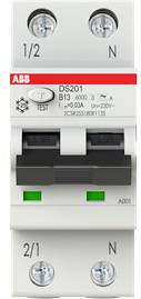ABB 2CSR255180R1135 FI-Schutzschalter/Leitungsschutzschalter 13 A 0.03 A 240 V-0