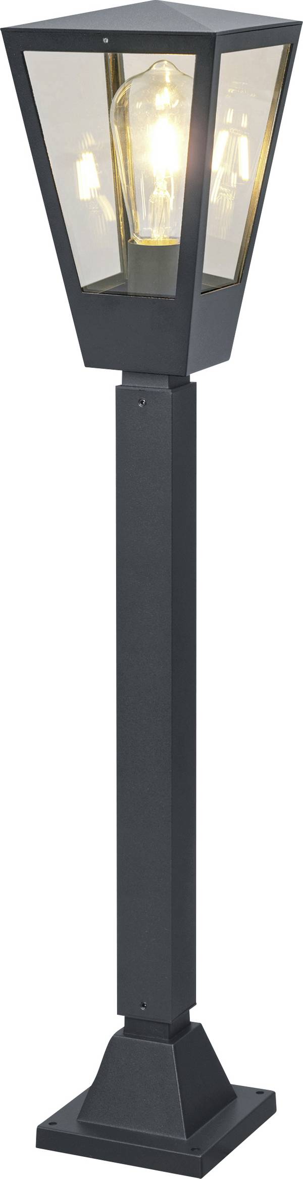 Brilliant 41017/63 Außenstandleuchte 80cm LED-Außenstandleuchte   LED E27 20 W Anthrazit, Transparent