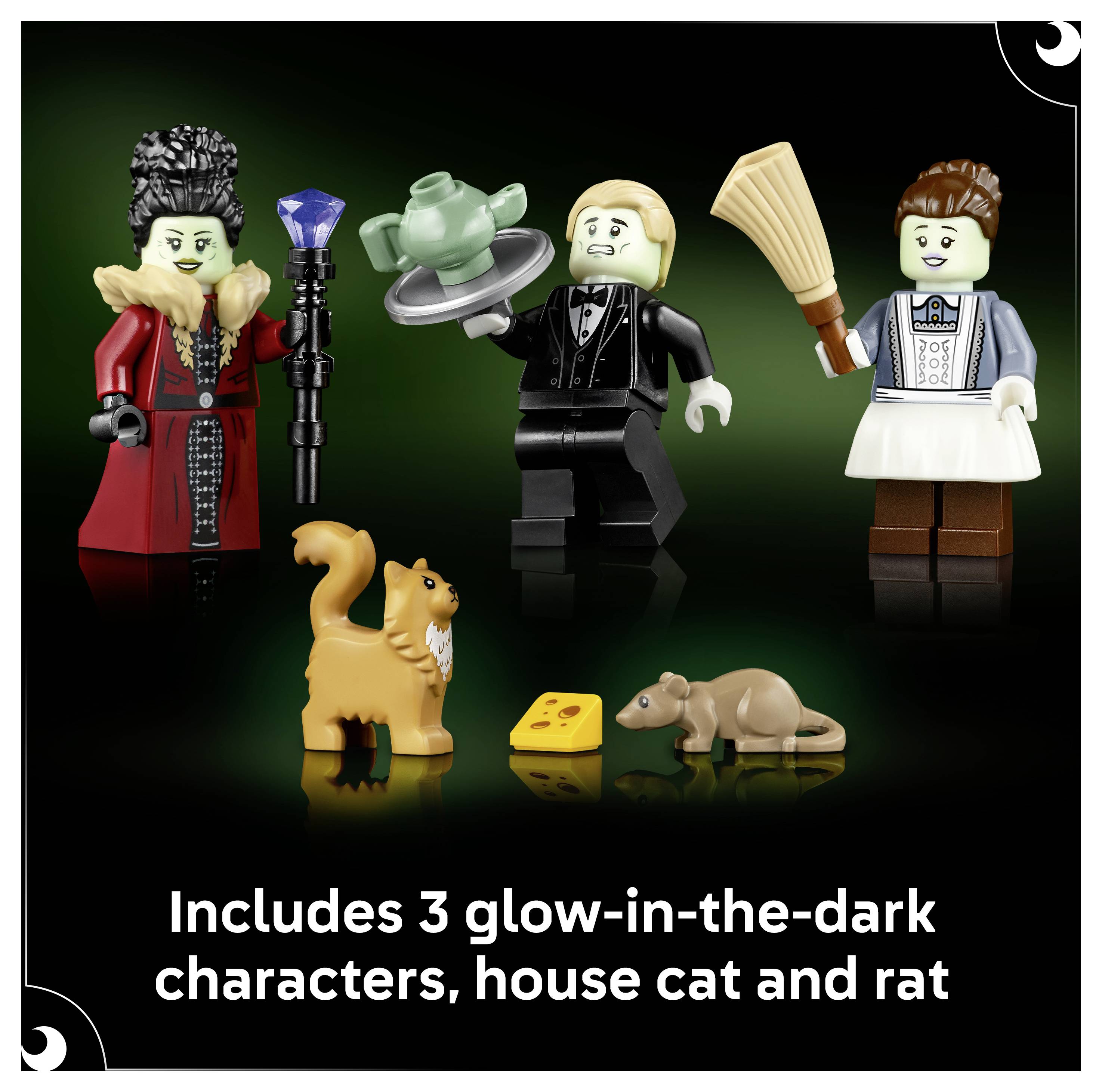 LEGO® ICONS™ 6588535 Bürgermeistervilla; Deko fürs Wohnzimmer oder Büro; 3 Minifiguren, die im Dunkeln leuchten; cooles -10