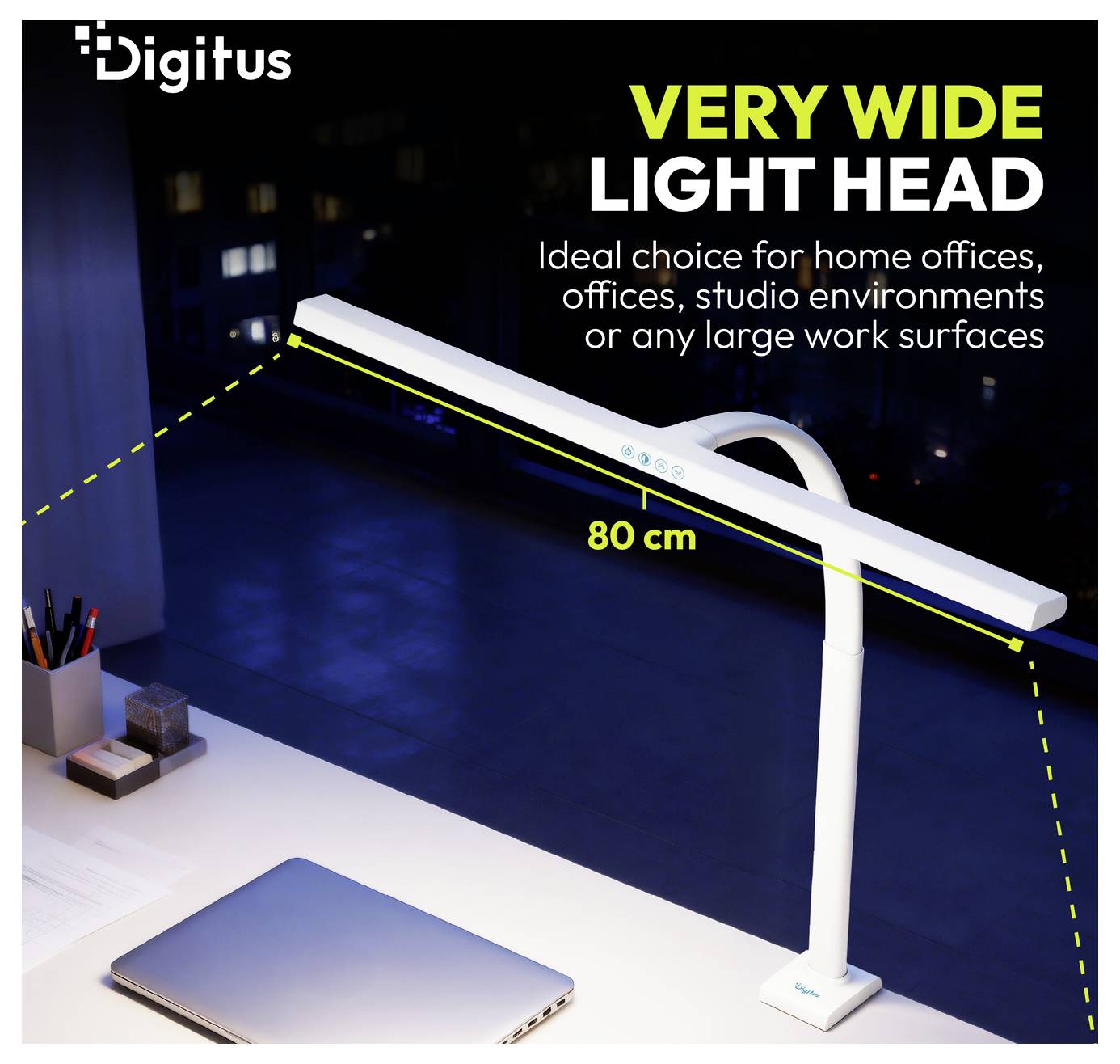 Digitus DA-90493 LED-Schreibtischleuchte, LED-Schreibtischleuchte mit Klemmfuß, LED-Tischlampe, Tischlampe LED, SMD LED -4